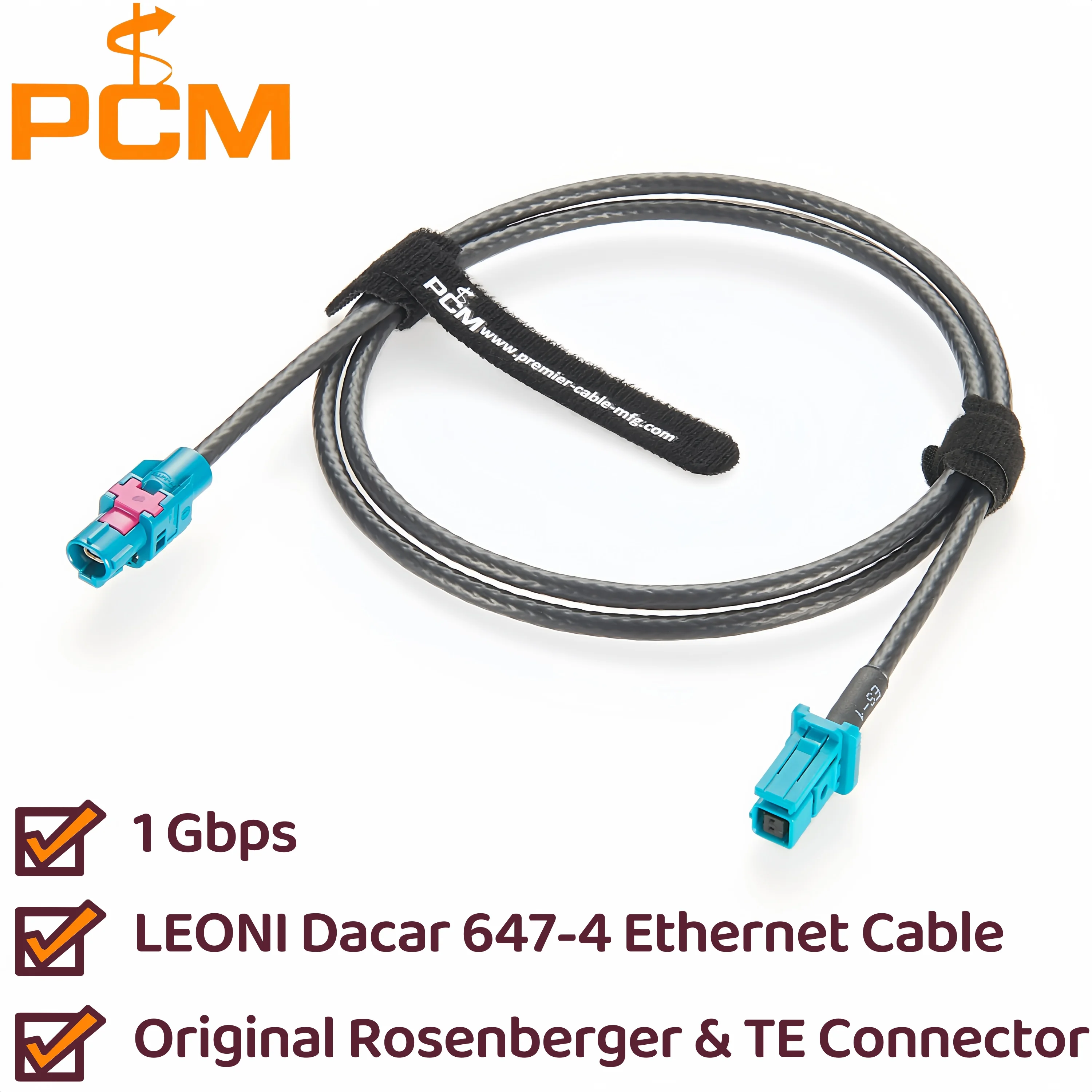 Фото Оригинальный Rosenberger H-MTD E6K10A-1BZZ5-Z для TE MATEnet 2302510 -9 гигабитный автомобильный экранированный жгут проводов Ethernet Dacar 647-4 №1
