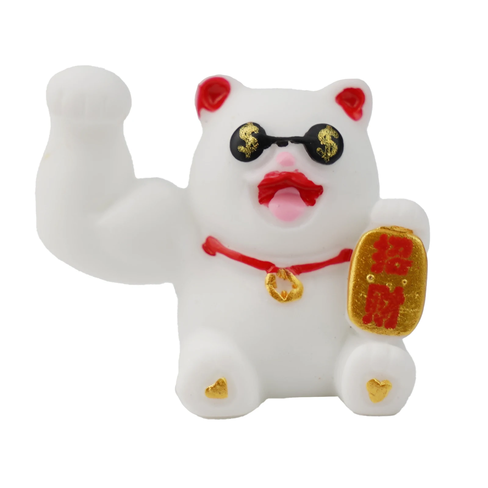 Статуя Lucky Cat привлекательная фигурка фэн-шуй удача аксессуары для гостиной