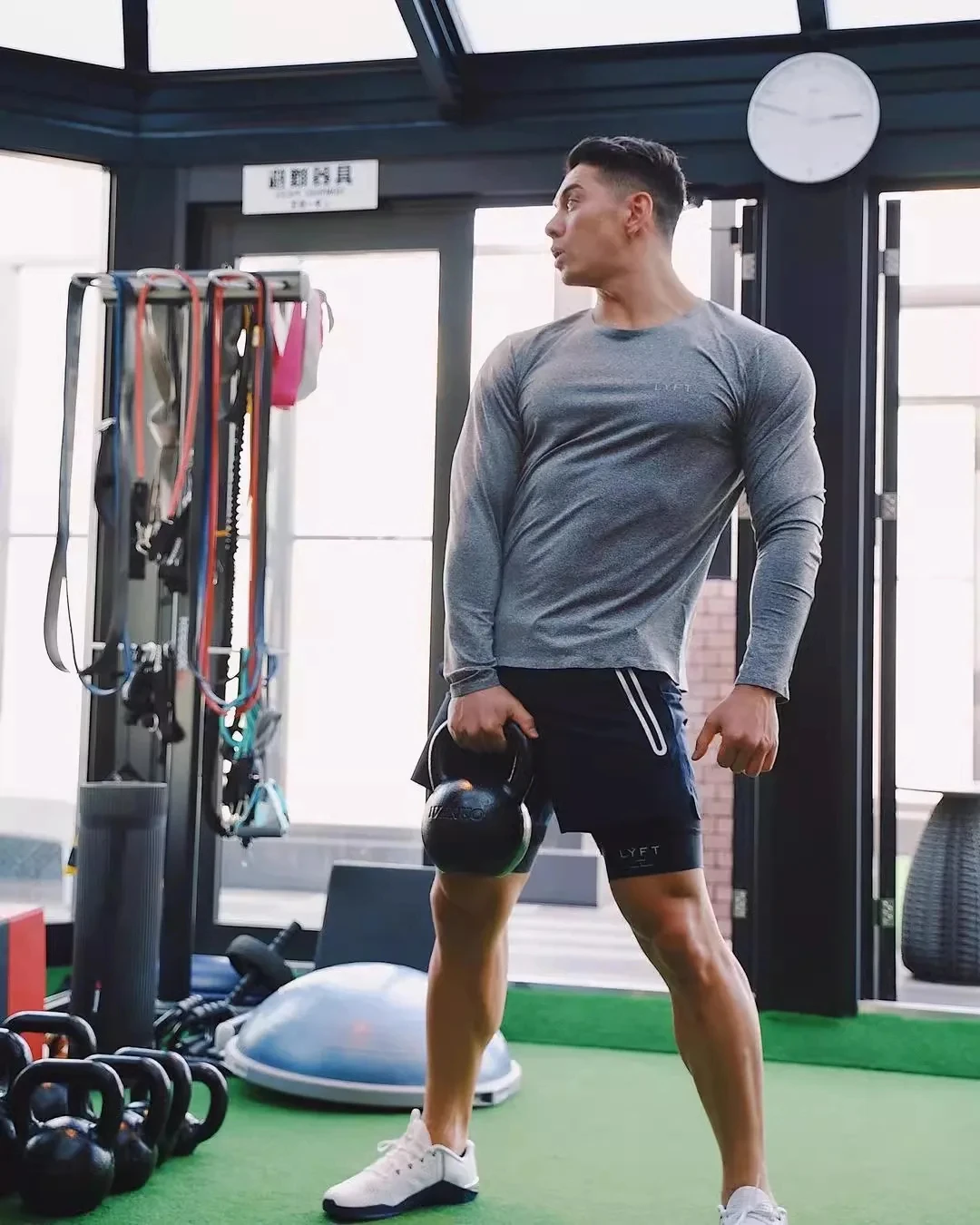 Мужские Двухслойные Тренировочные Шорты Эластичные Капри Для Фитнеса