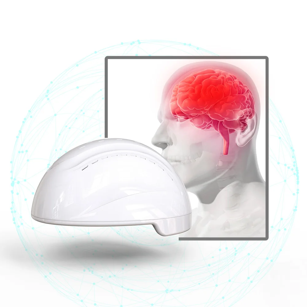 

Brain Photobiological Therapeutic Apparatus 810nm Infrared led light therapy helmet advanced