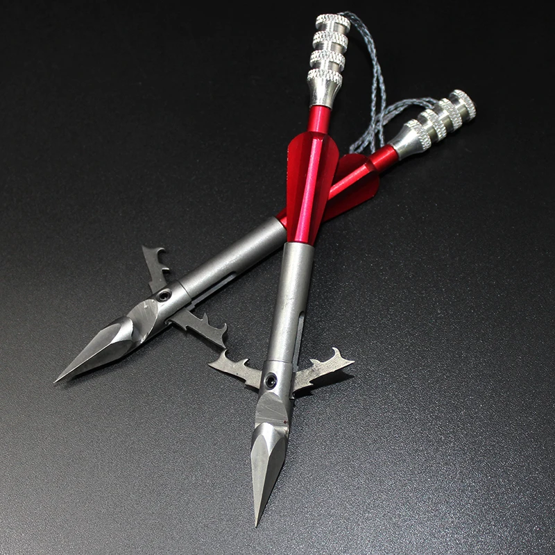 

1pcs Deepwater Stainless Steel Broadheads Arrowhead Slingshot Catapult Dart Hunting Shooting Fishing Slingshot Fishing Arrows