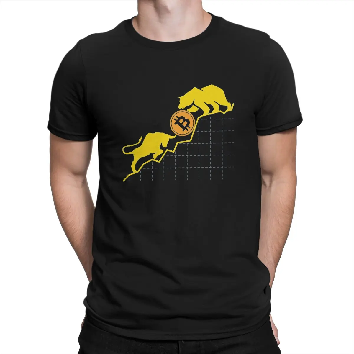 

Bitcoin Cryptocurrency Meme Vs Art Tshirt Graphic Men Tops Vintage Grunge Summer Polyester Short Sleeve Harajuku T Shirt
