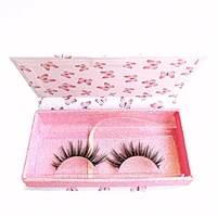 hot selling 3d series natural false eyelashes chemical fiber material is soft high quality new butterfly clamshell exquisite box