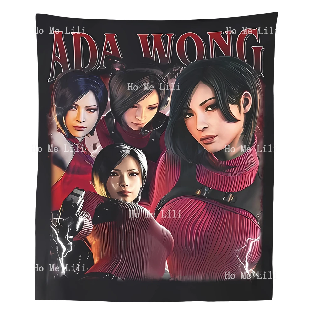 Ada Wong Vintage Homage графический настенный эстетический гобелен для спальни гостиной