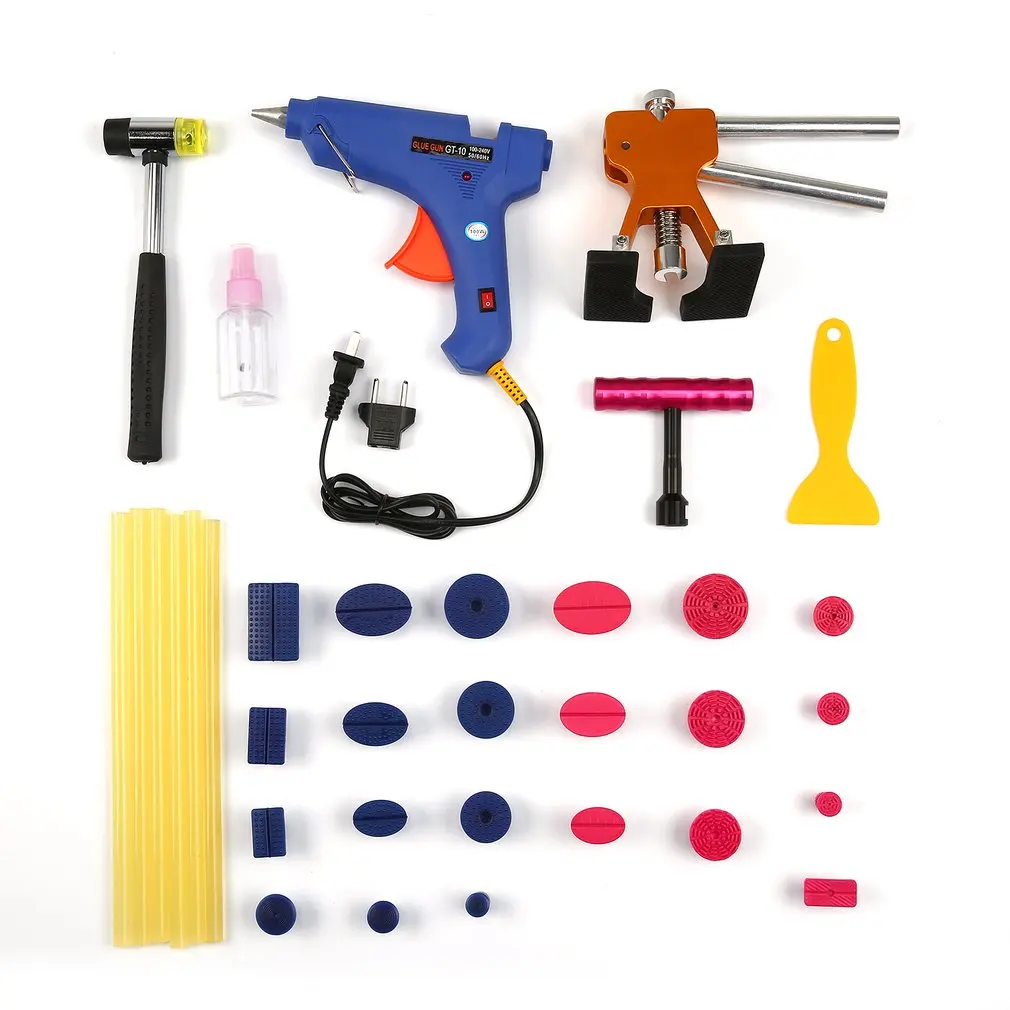

Paintless Hail Repair Dent Lifter Puller Ding Removal Tools Bag Kits Repair Tool Set for Car Body Maintenance Accessories