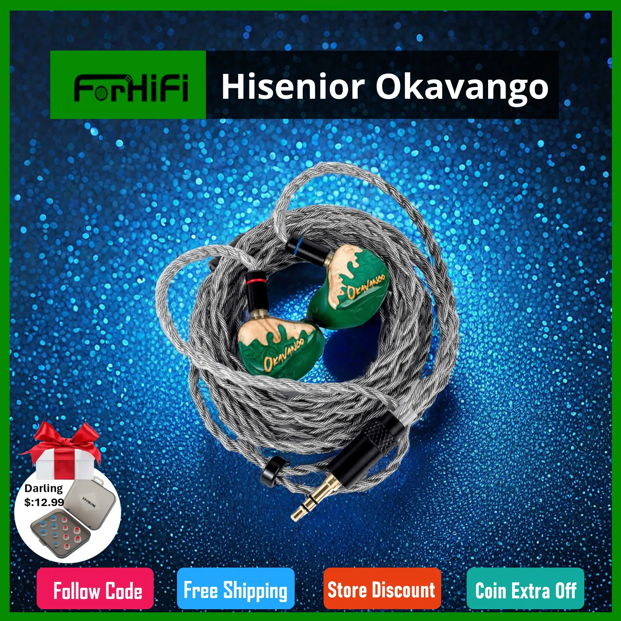 Наушники-вкладыши hisenиспользуется Okavango гибридные наушники-вкладыши с 7