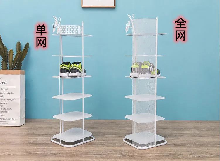 

Многоуровневая стойка для обуви из кованого железа, простой экономичный шкаф для обуви для экономии места в домашних условиях