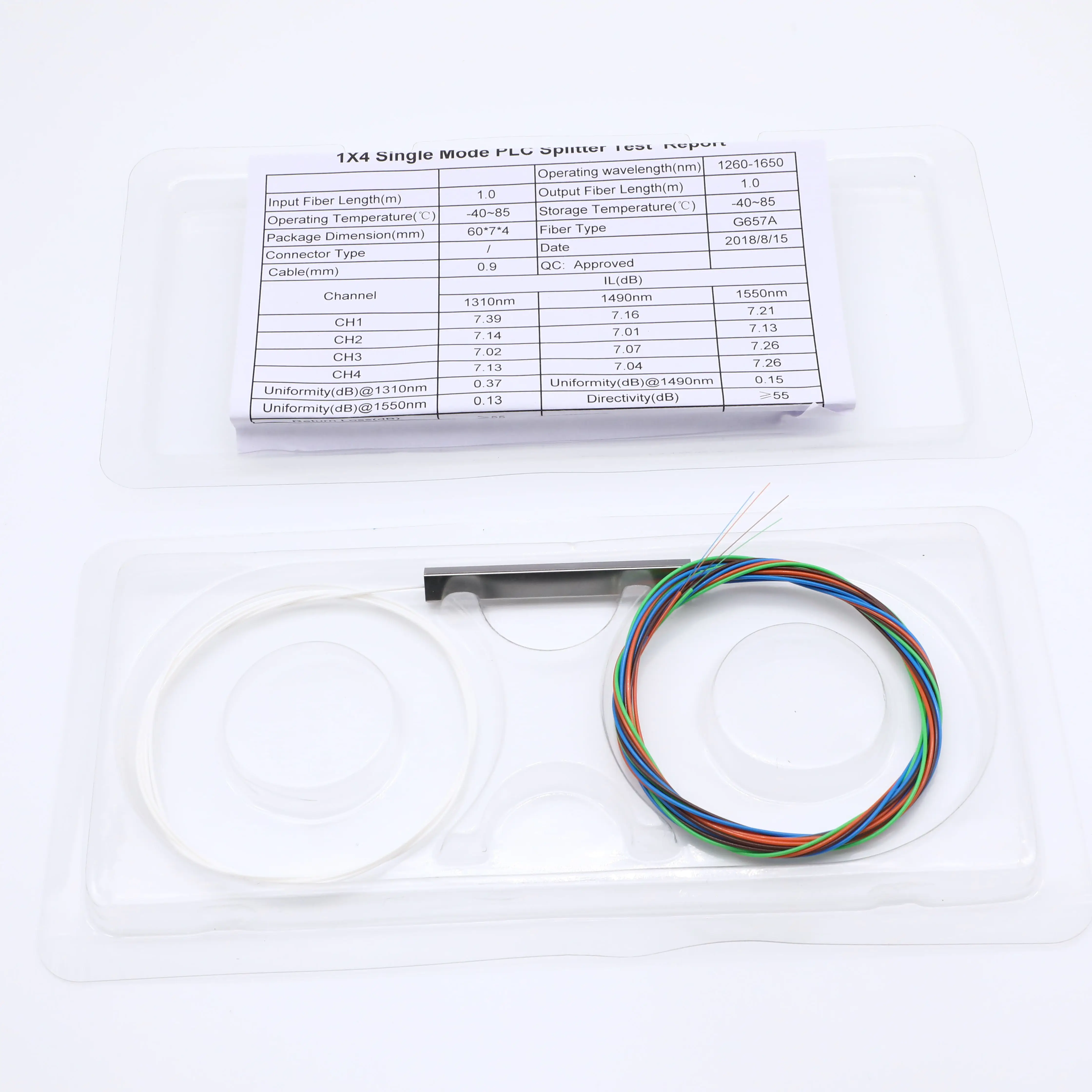 

1*4 ПЛК-Сплиттер без разъема