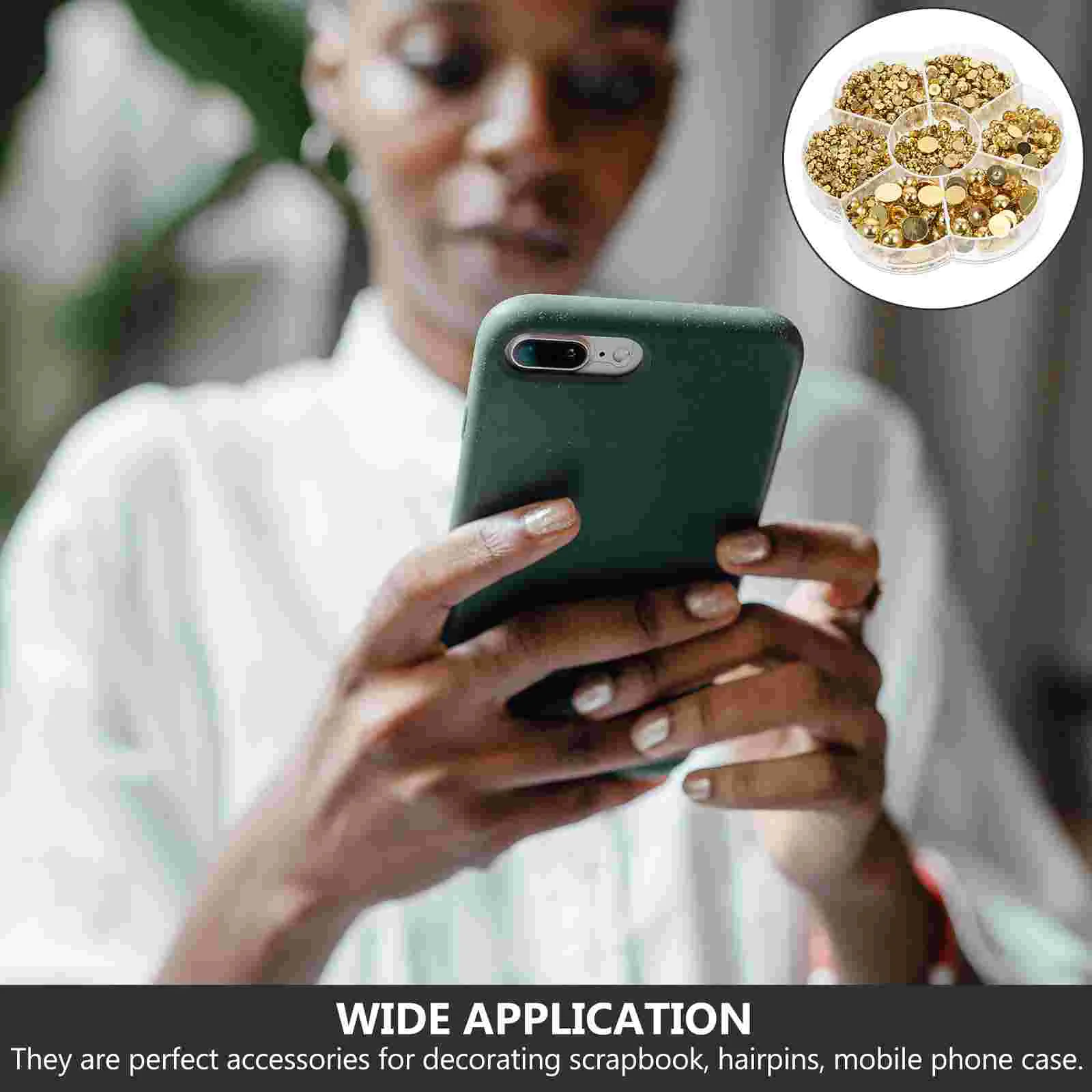 Искусственный жемчуг украшения для ногтей из смолы очаровательное полукруглое