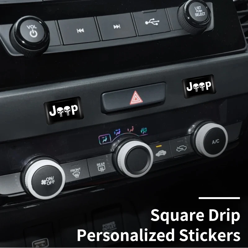 Автомобильные аксессуары квадратные персонализированные наклейки для Jeep Renegade