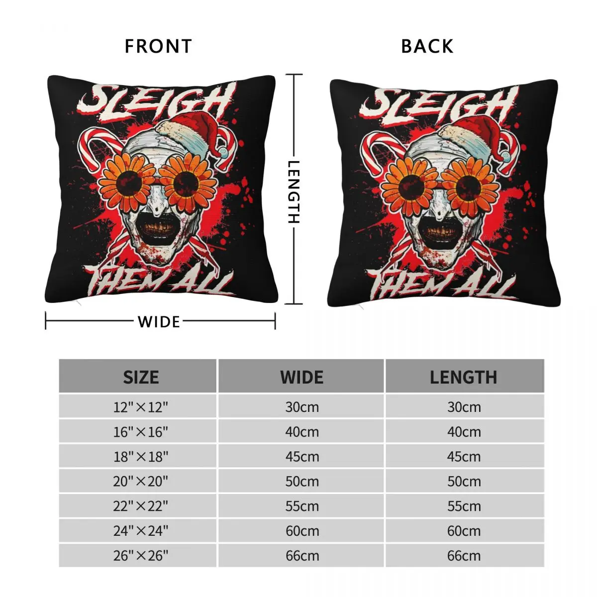 Сани они все солнцезащитные очки с подсолнухом фильм ужасов клоун ужас наволочка