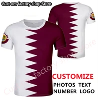 state of qatar t shirt diy free custom made name number qat t shirt nation flag qa arab arabic country print photo text clothing