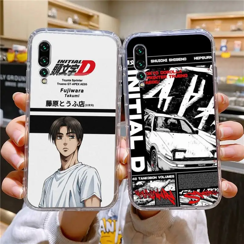 

Initial D Phone Case For Xiaomi 11 Redmi Note 11pro5G 8T 9A 9S 12S K30 10T Pro Ultra K40pro Transparent Case