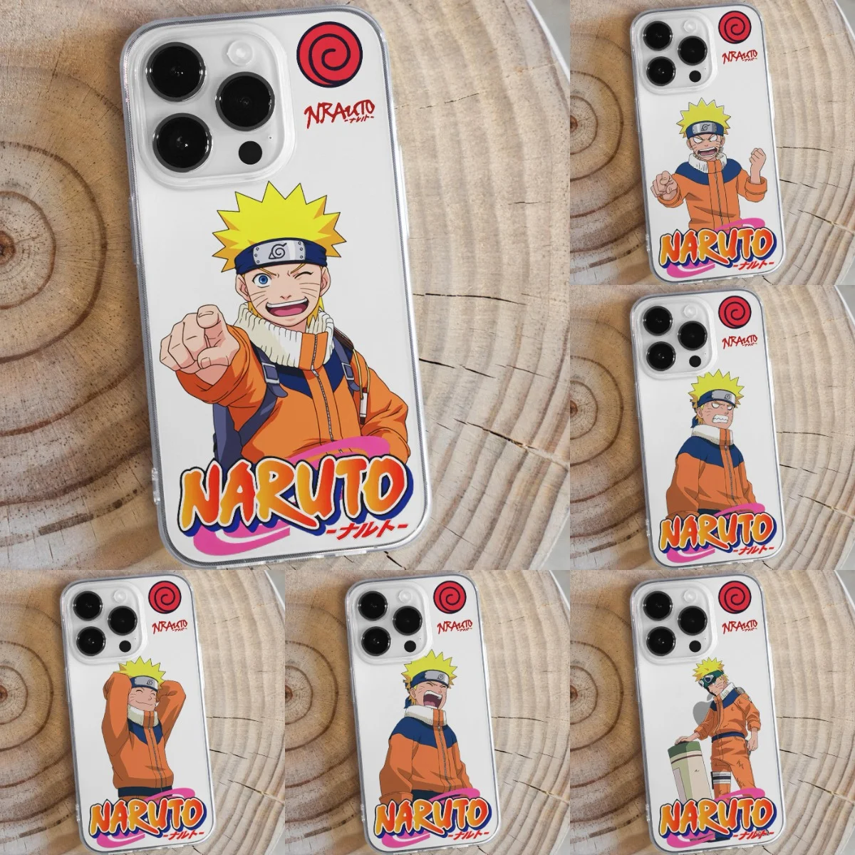 

Naruto Iphone 14 Pro Max Case Uzumaki Naruto Fall Resistance Transparent Ninja Soft Anime 13 12 11 X XR XS 8 7Plus Toys Silicone