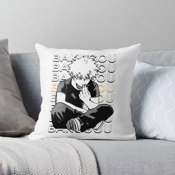 

My Hero Academia print Pillow Cover Anime Decorative Pillows Pillowcase Case Mocha Cushion Cover cartoon Home Textile Pillow