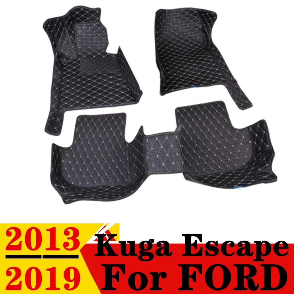 

Автомобильные коврики для FORD KUGA Escape 2013-2019, водонепроницаемые, из ПУ кожи, под заказ