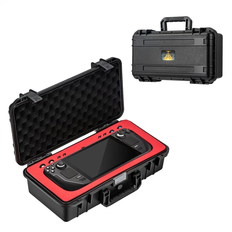 

For Steam Deck and Other Accessories Professional Deluxe Waterproof Storage Bag Soft Lining Hard Travel Case