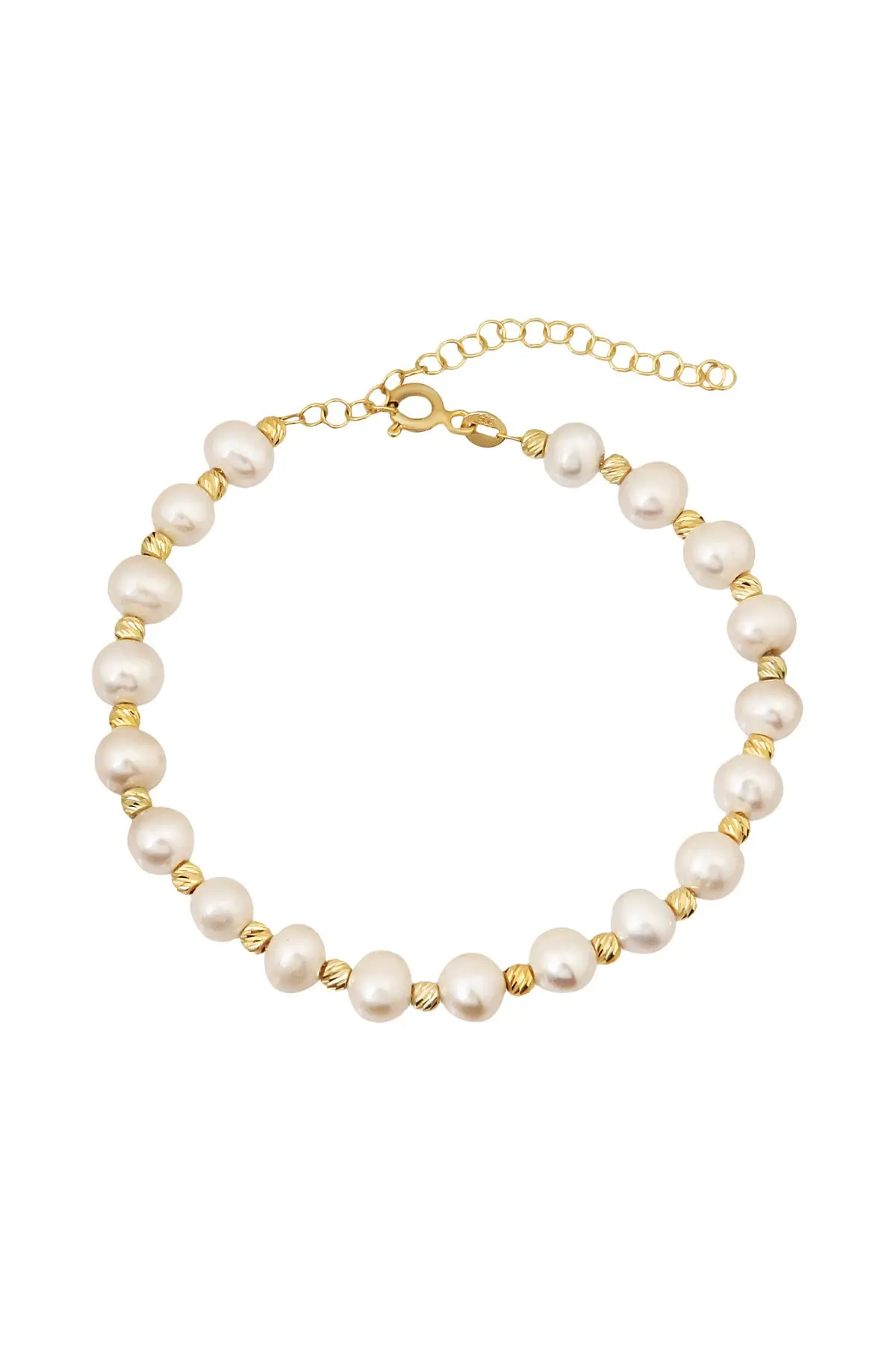 

Women's Adjustable Pearl 925 Sterling Silver Bracelet