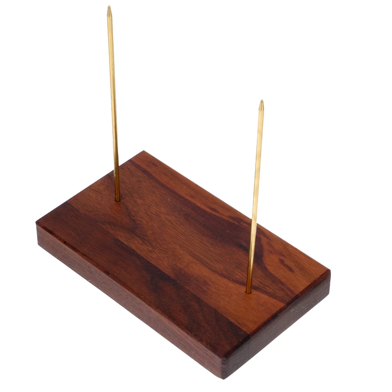 

Holder Receipt Spike Restaurant Check Bill Stick Fork Memospindle Desk Note Ticket Stand Paper Wooden Stabber Straight Rod