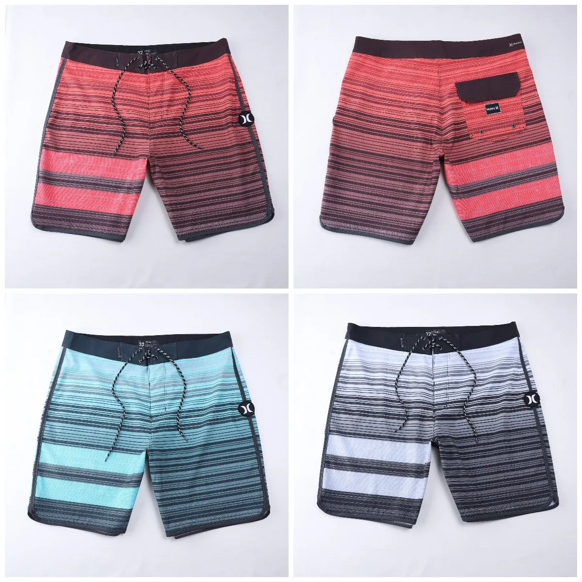 

High Quality Boardshorts 4 Way Stretch Waterproof Quick Drying Sublimation Printed Men Beach Shorts Swim Trunks For Sale