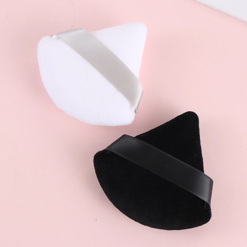 

Pcs Triangle Velvet Powder Puff Flours Mini Face Makeup Sponge Cosmetics Soft Cotton Face Powder Puff Washable Lightweight
