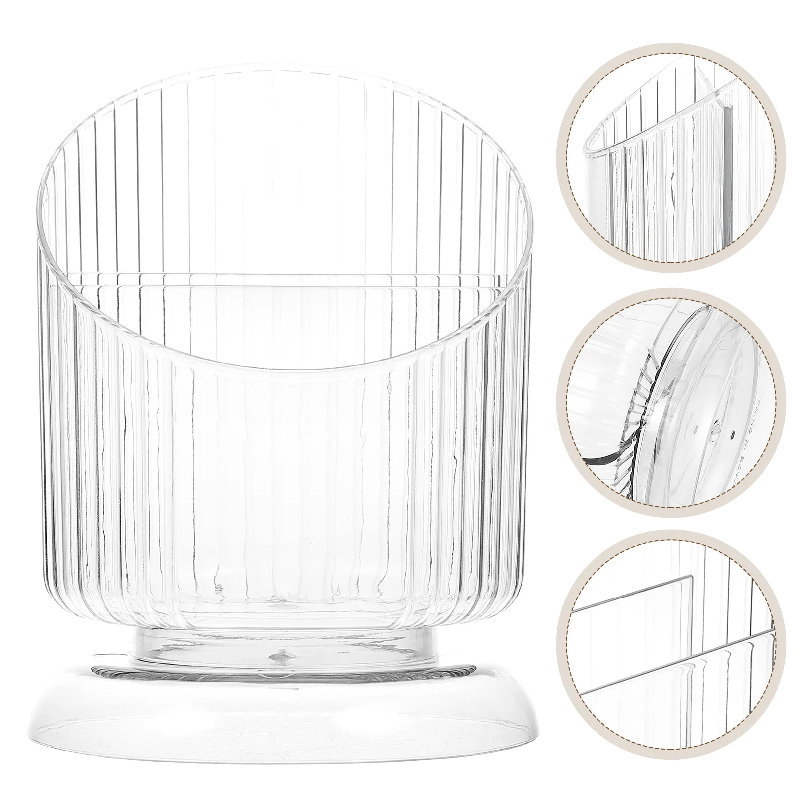 

Holder Makeup Pen Container Organizer Brush Storageoffice Desktop Stationery Pot Deskgadgets Cool Boxbrushes 3 Compartment