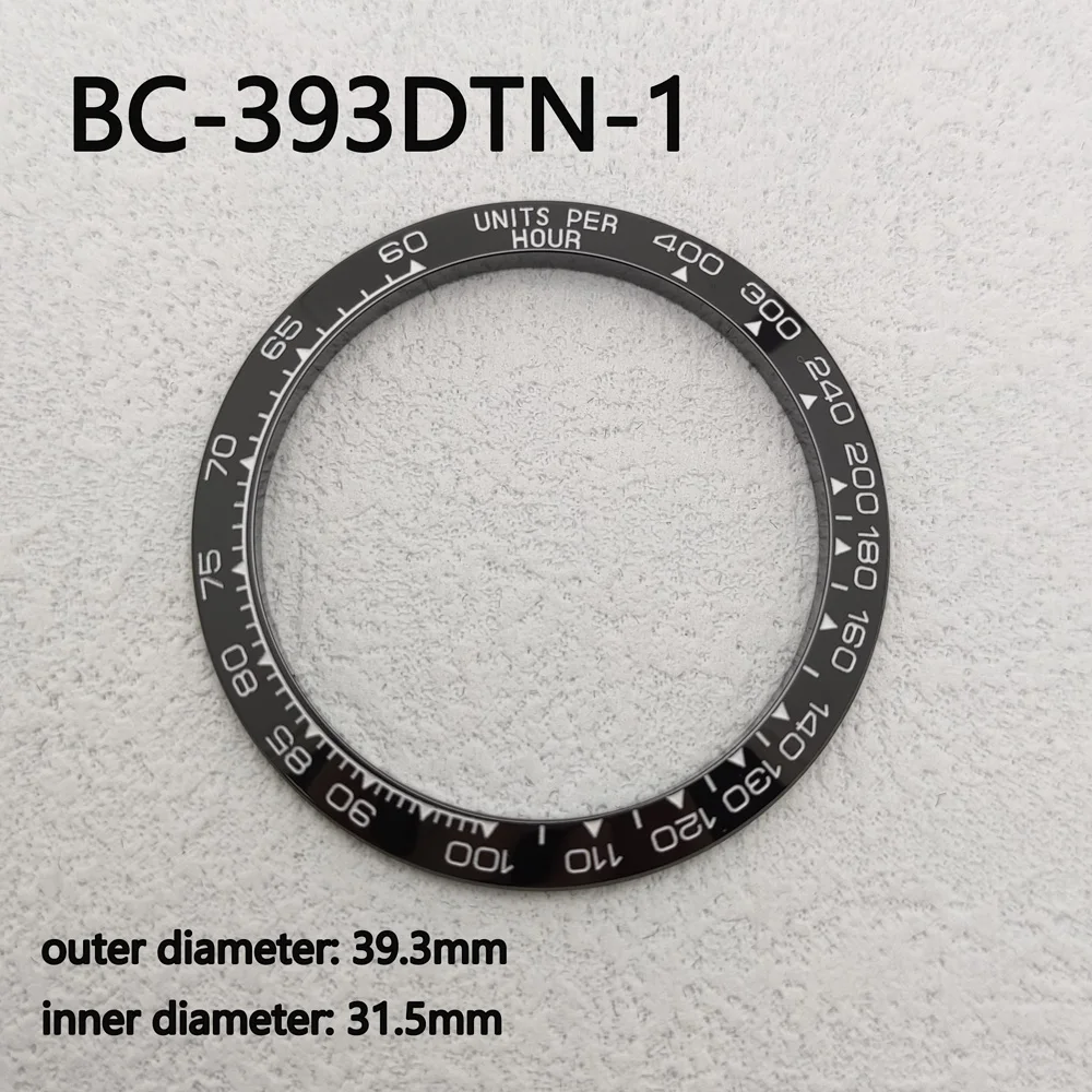 Daytona Bezel Sloped Metal Ceramic Bezel Insert 39.3*mm*31.3mm For Daytona Watch Parts