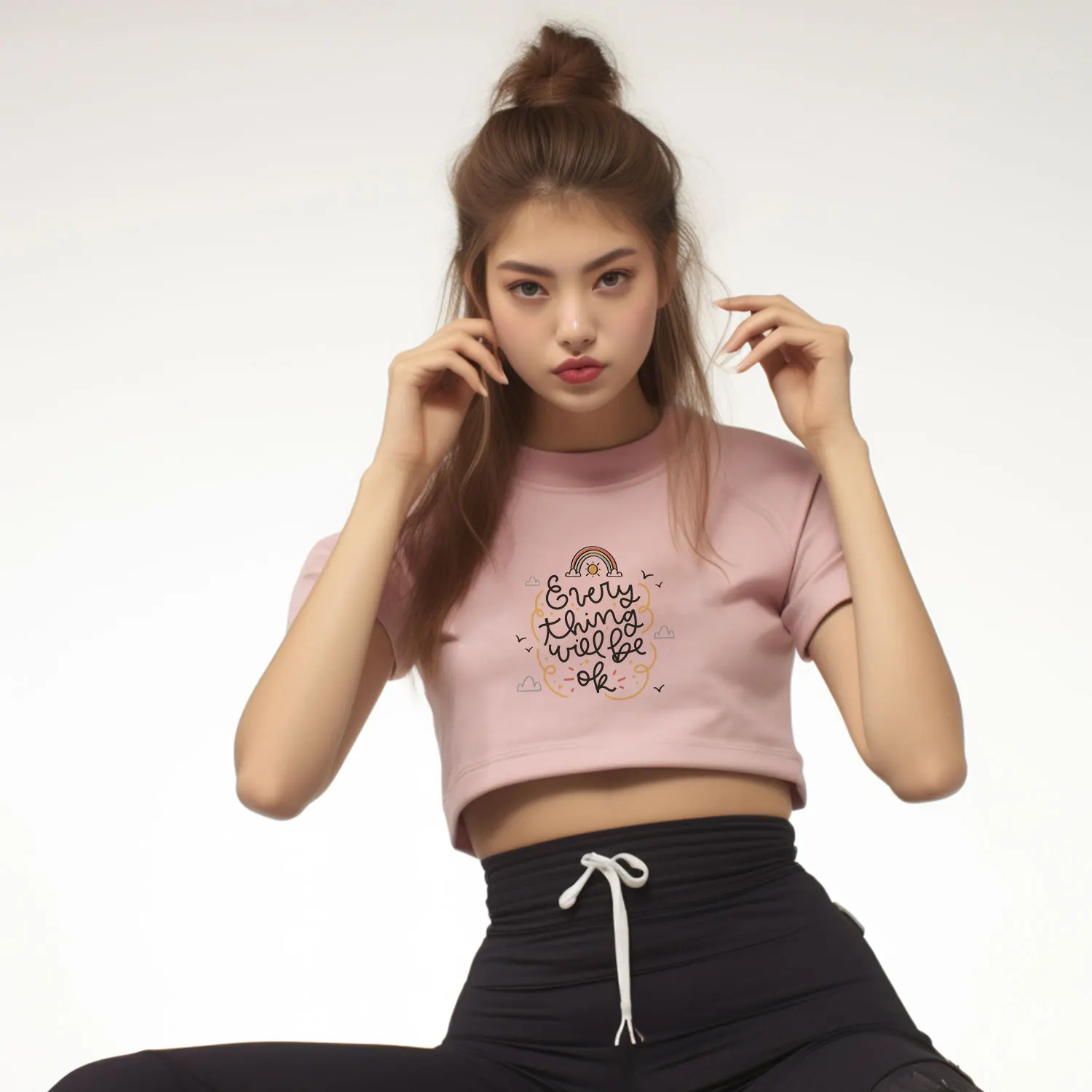 Каждый вещь в порядке. Вдохновляющий письменный утюг на картинке одежде. Прочные