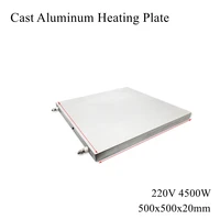 500*500mm Cast Aluminum Heating Plate High Temperature Flat Electric Band Heater Pad Mat Board Press Machine Extruder Laminator