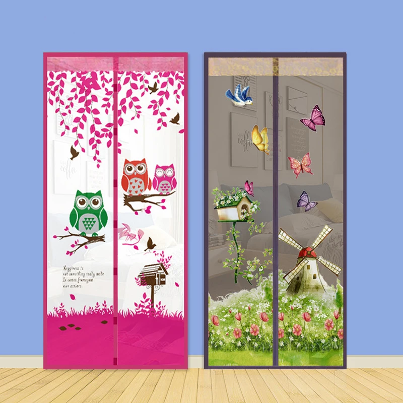 

Hands-free Magnetic Mosquito Net Door Screen Mesh Automatic Closing Anti Mosquito Insect Fly Bug Door Curtain Net 90/100*210CM