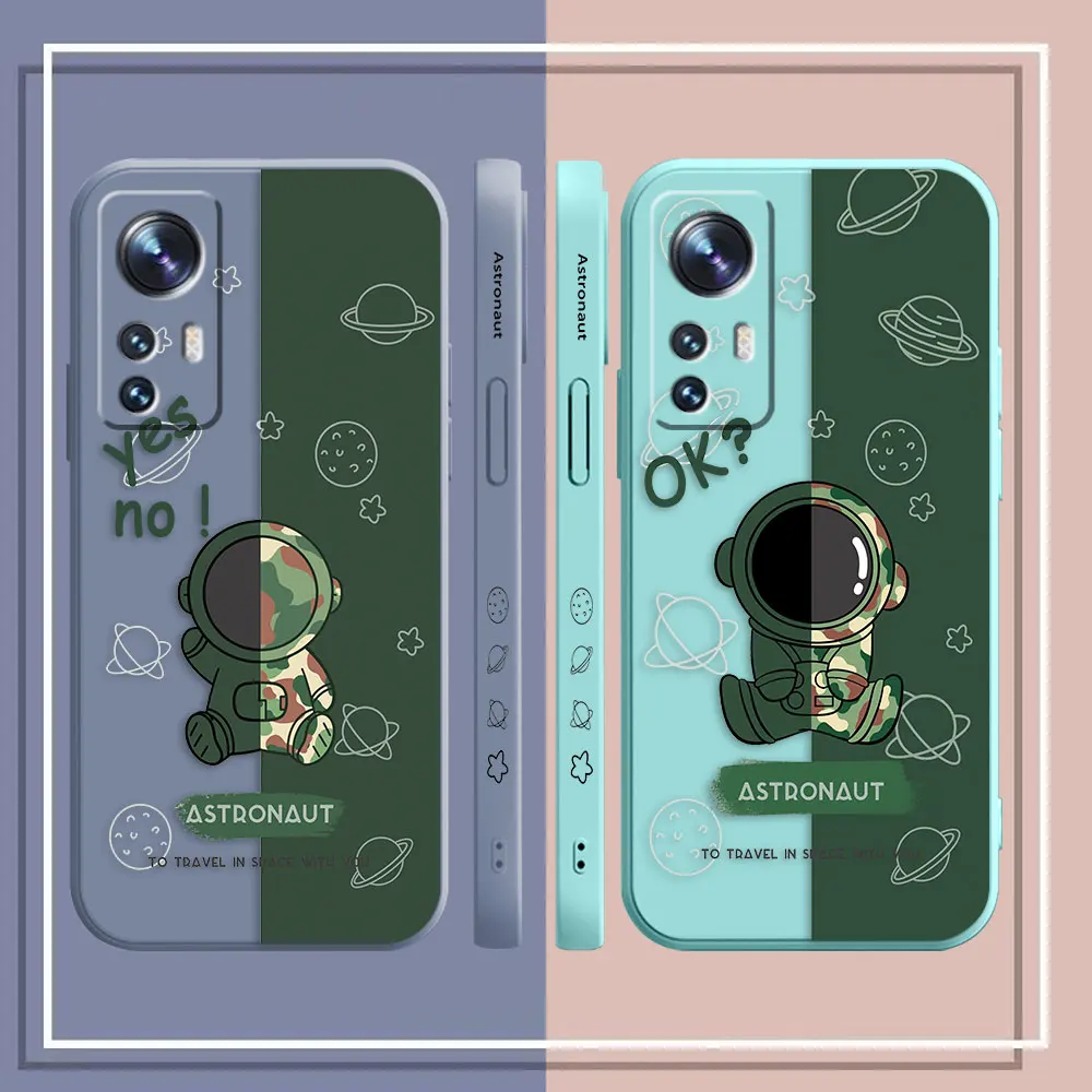 Phone Case For Xiaomi 13 12 12T 12S 11 11T 10 10S 9 Pro Ultra Lite Colour Case Cover Funda Cqoue Shell Capa Astronaut Camouflage