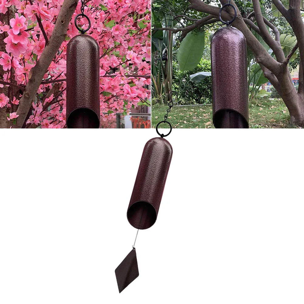 

1pcs Vintage Heroic Windbell Metal Wind Chimes Deep Resonance Serenity Bell For Outdoor Home Garden Courtyard Decoration 24 Inch