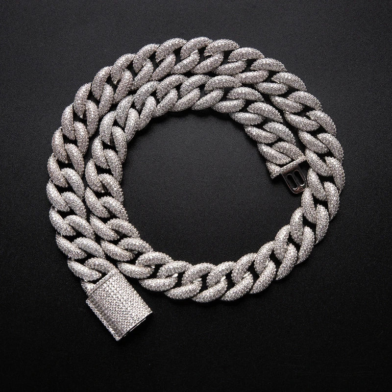 Fashion Ins Hip-Hop Men's Necklaces Bracelets High-Quality Cuban Necklaces Bracelets Popular In Europe And The United States