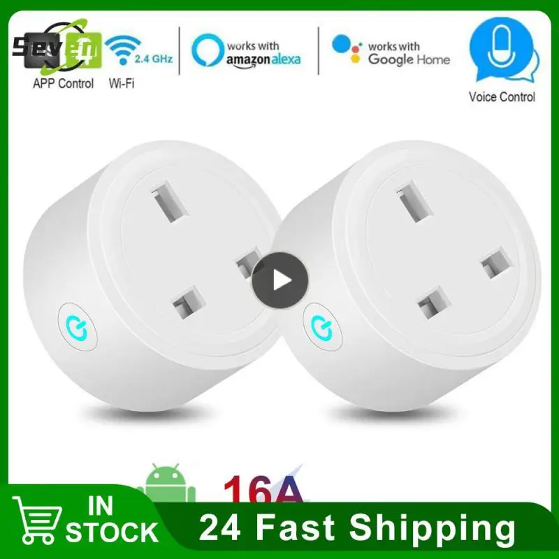 

Works With Alexa Google Home Power Socket 16a Smart Life App Remote Control Smart Plug Outlet Timing Function 16a Uk