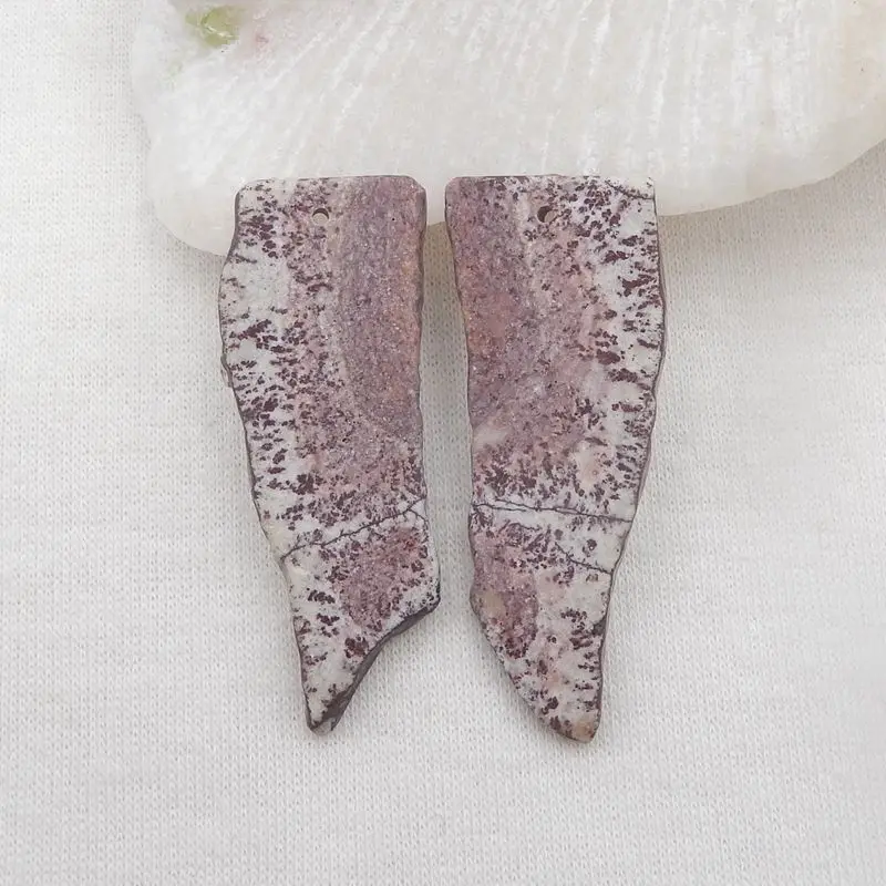 

Natural Stone Chohua Jasper Nugget Earring Beads,44x16x3mm,8g Semiprecious Fashion Jewelry Accessories