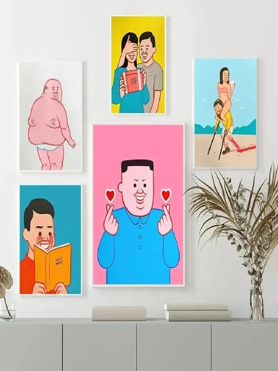 Картина На Холсте Multifilm Heroes В Классическом Стиле Настенный Художественный Декор