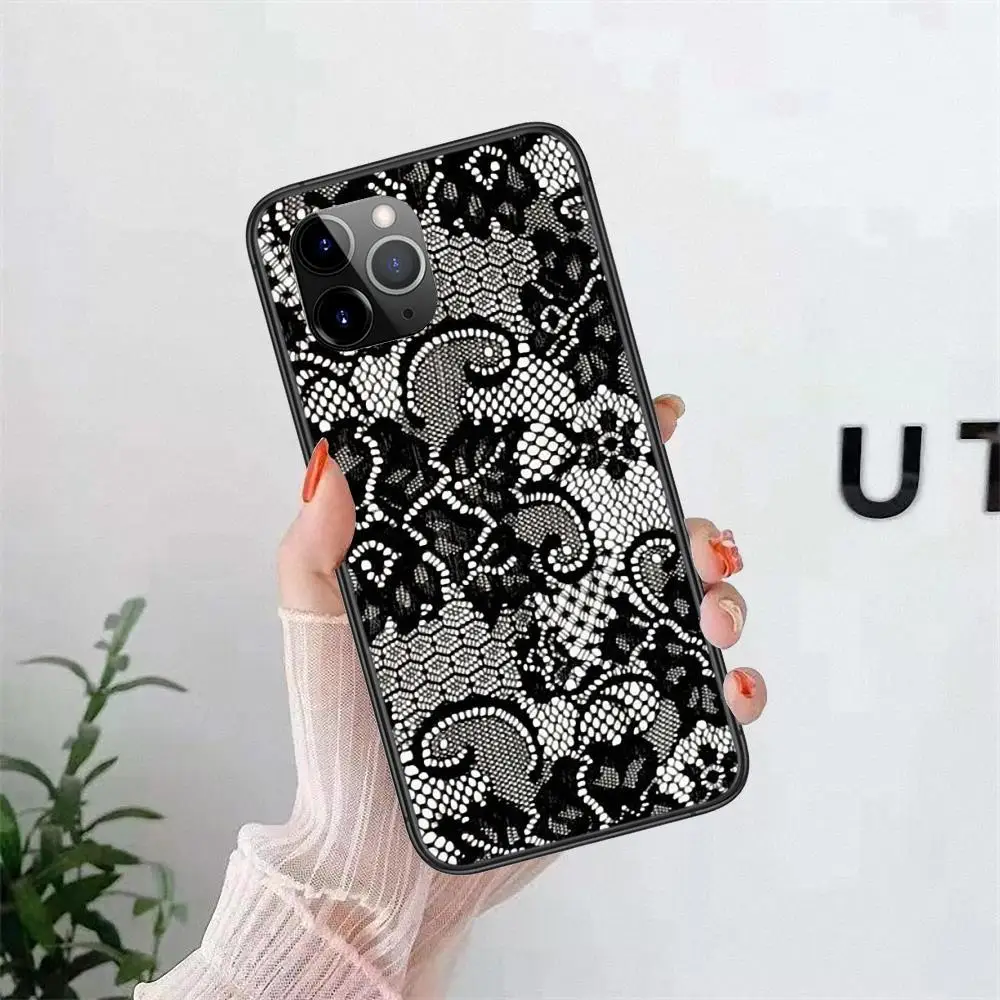 Lmitatio деревянный кружевной черный чехол для телефона мягкий детский Huawei nova 2s 3 3e 3I 4