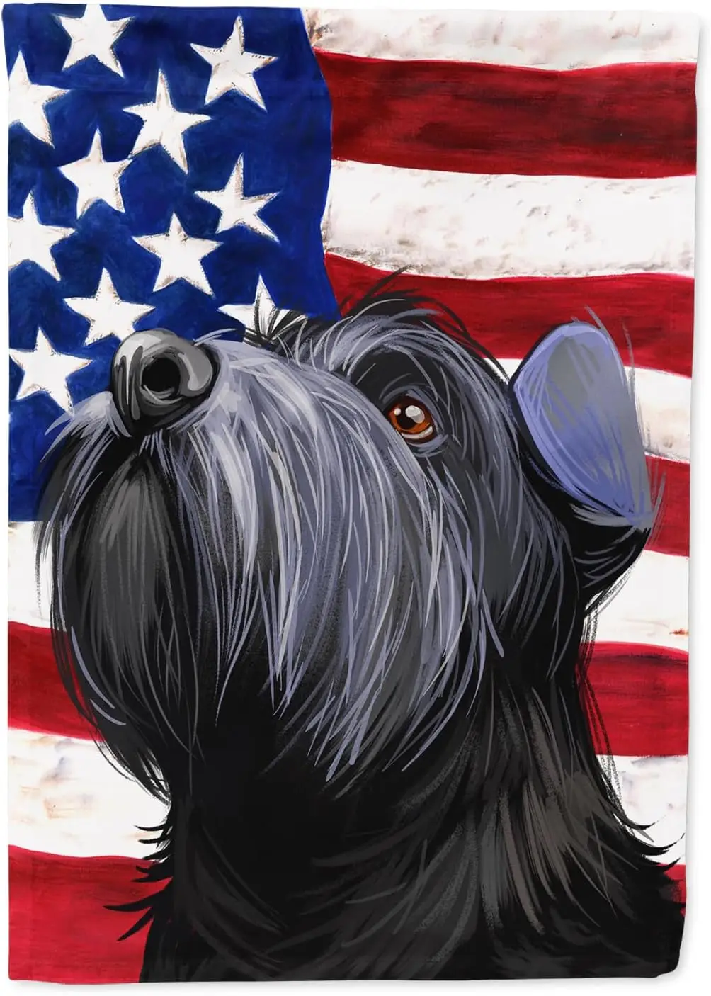 Стандартный черный американский флаг шнауцера CK 25gf Садовый почтовый ящик