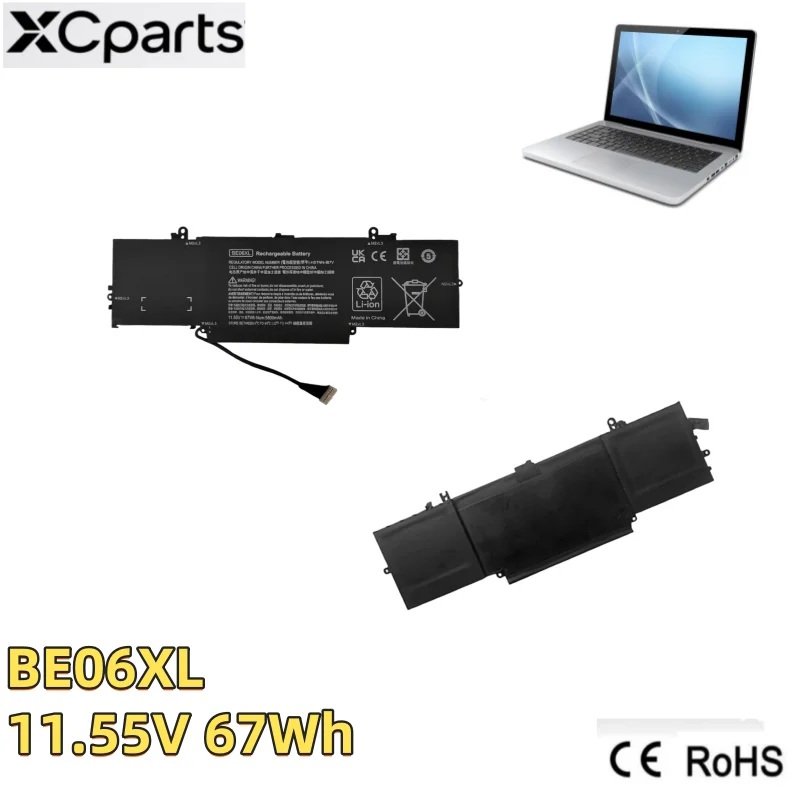 Фото Аккумулятор для ноутбука 11.55V 67Wh 5800mAh HSTNN-IB7V HSTNN-DB7Y BE06XL для HP Elitebook Folio 1040 G4 918045-1C1 918045-171 918180-855 №1