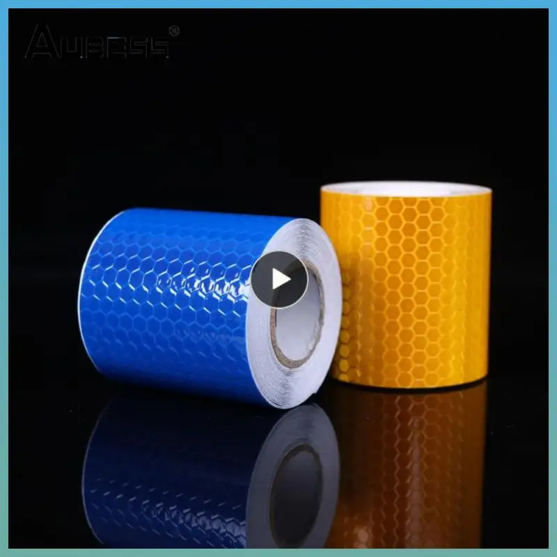 

1PCS 5cmx3m Cinta Reflectante Reflective fabric Reflector Reflex Adhesiva Auto Car Film Crystal Honeycomb 30 mm