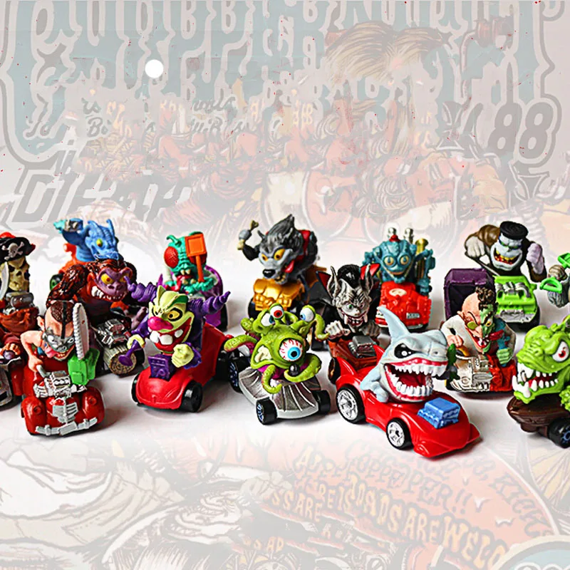 

CREATA Monster Car Jokeres Werewolfs Vampirels Sharkls Octopus Blame Peripheral Products Collection Model Toy