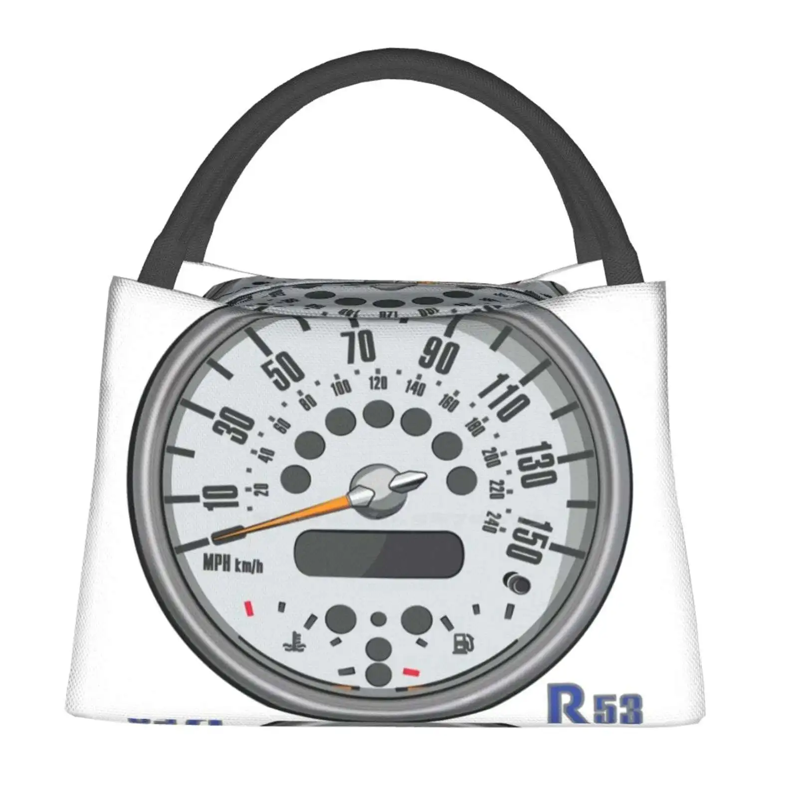 

Портативная сумка-холодильник R53 для спидометра и еды, миниатюрный спидометр для автомобиля, перезаряженный Cooper Mini Cooper, британский