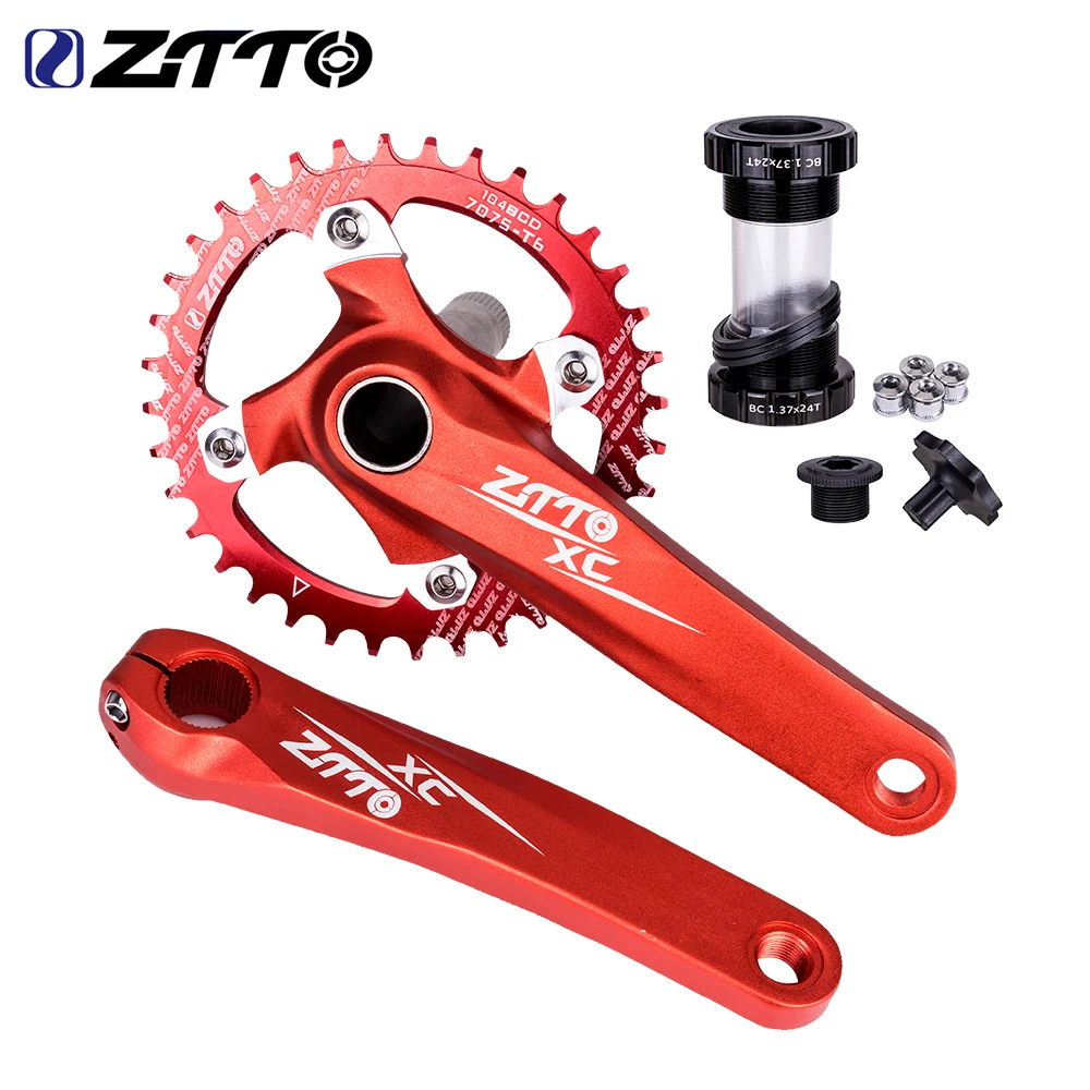 

ZTTO IXF Crankset BCD 104 MTB Mountain Bike Bicycle Crank 170MM BB Bottom Bracket Set External Crankset Pedalier Candle For axis