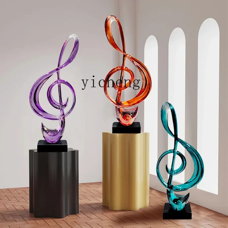 ЗВС. Современный минималистичный скульптура из смолы для музыкальной ноты