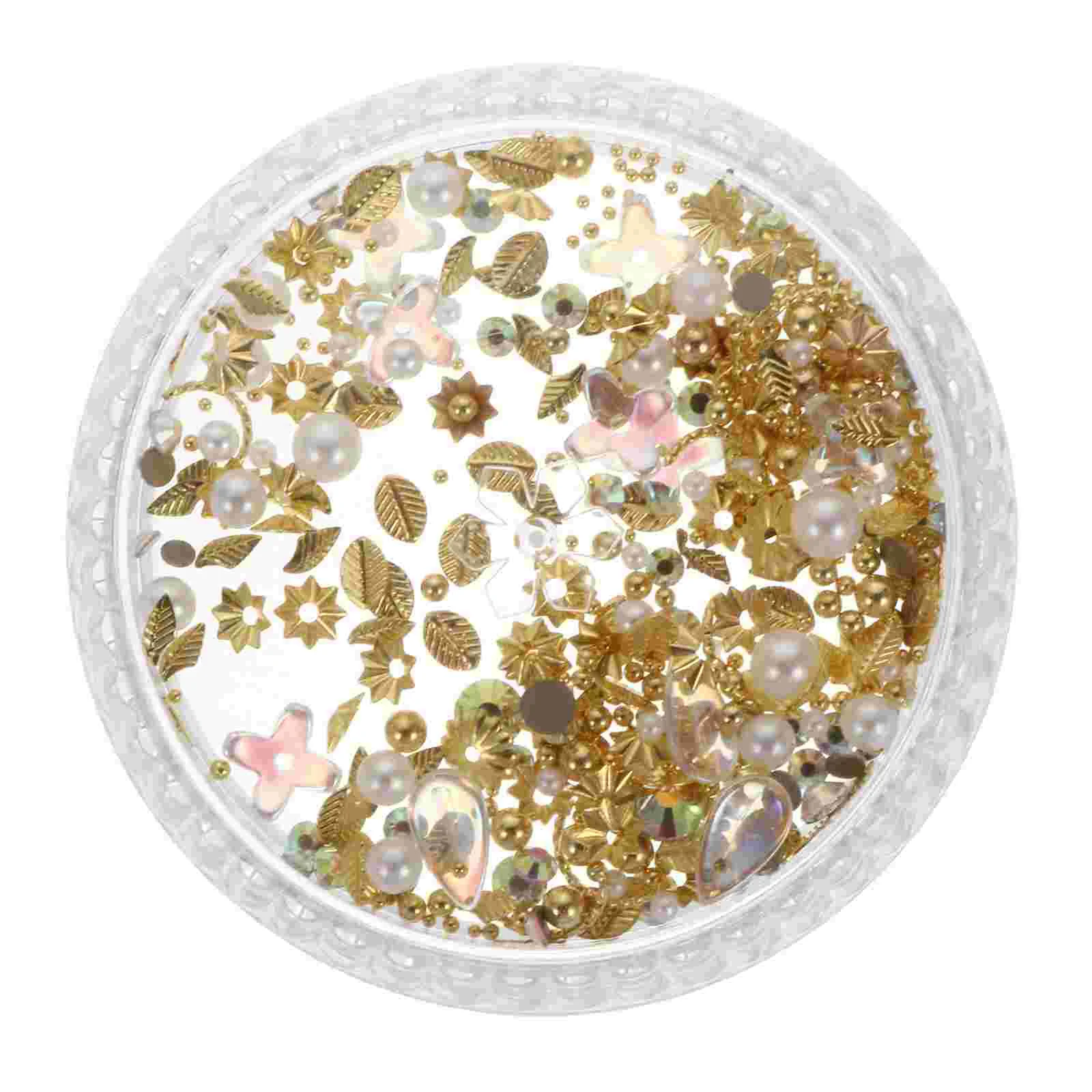 

Nail Accessories Practical Decoration Crafting Delicate Manicure DIY Metal Sticker Rhinestone