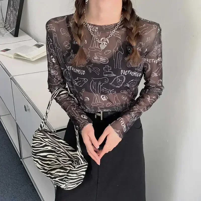 CINESSD ледяной шелк тонкая сетчатая нижняя рубашка женская летняя 2023 новая