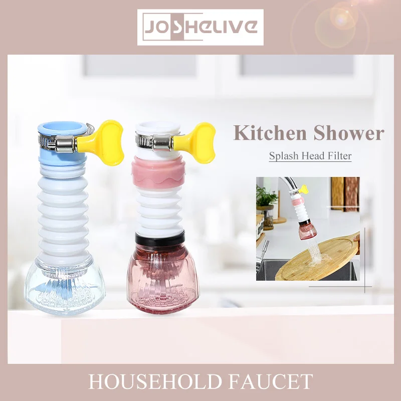 

Water Faucet Extenders Kitchen Household Extendable Faucet Splash Filter Retractable Adapter Home Kitchen Bathroom Accessories
