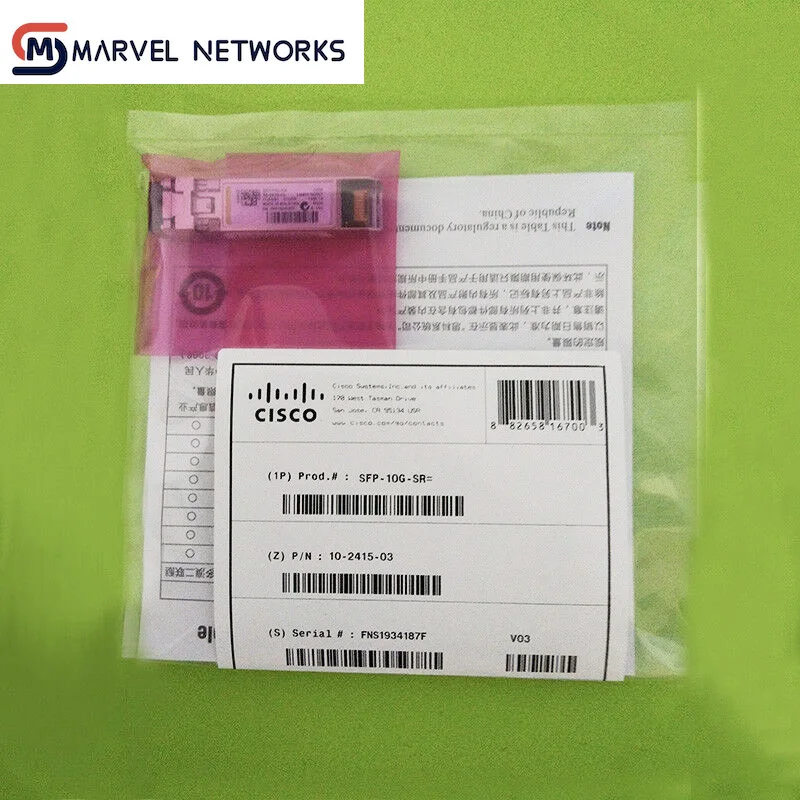 

100% оригинальная фотография Φ 10-2415-03 10GBASE-SR SFP + модуль для переключателей MMF CISCO гарантия: 3 года