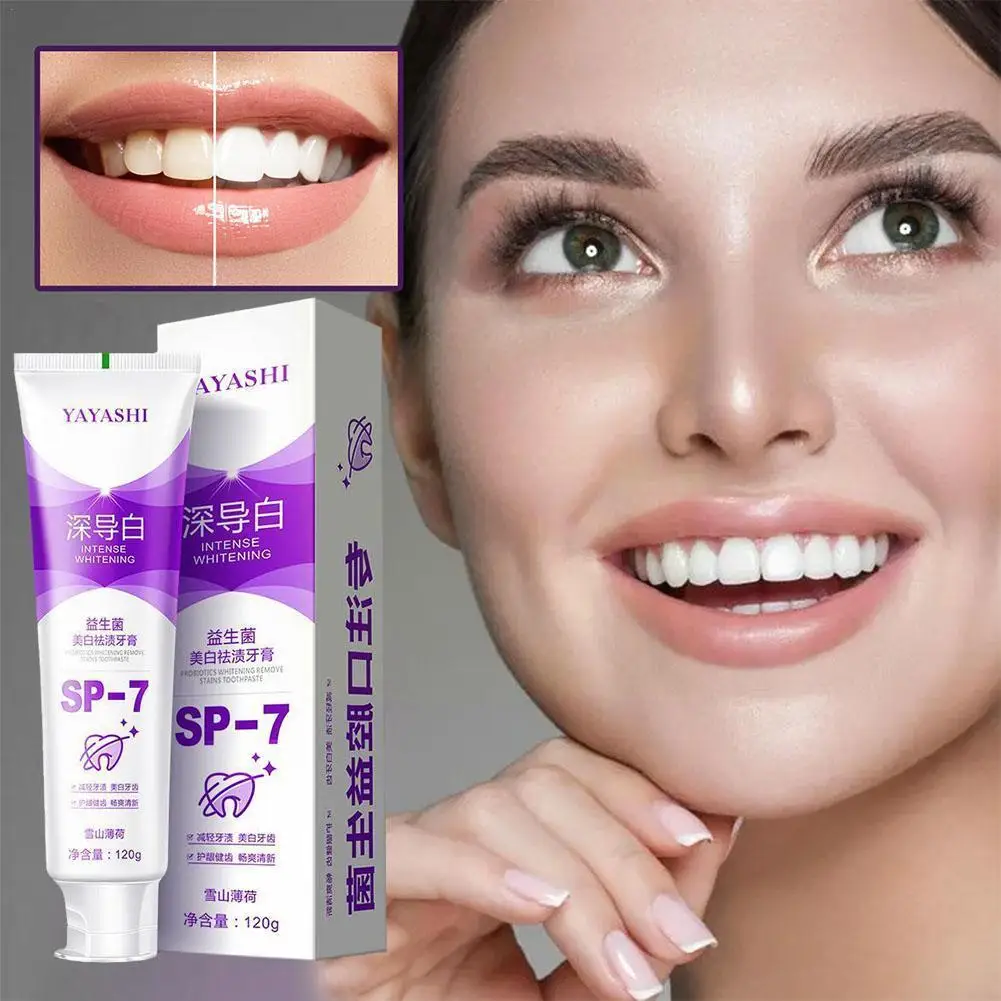 

2023 New Teeth Whitening Toothpaste Remove Yellow Stains Fresh Care Dental Oral Stains Safe Breath Hygiene Products Cleanin P9K3