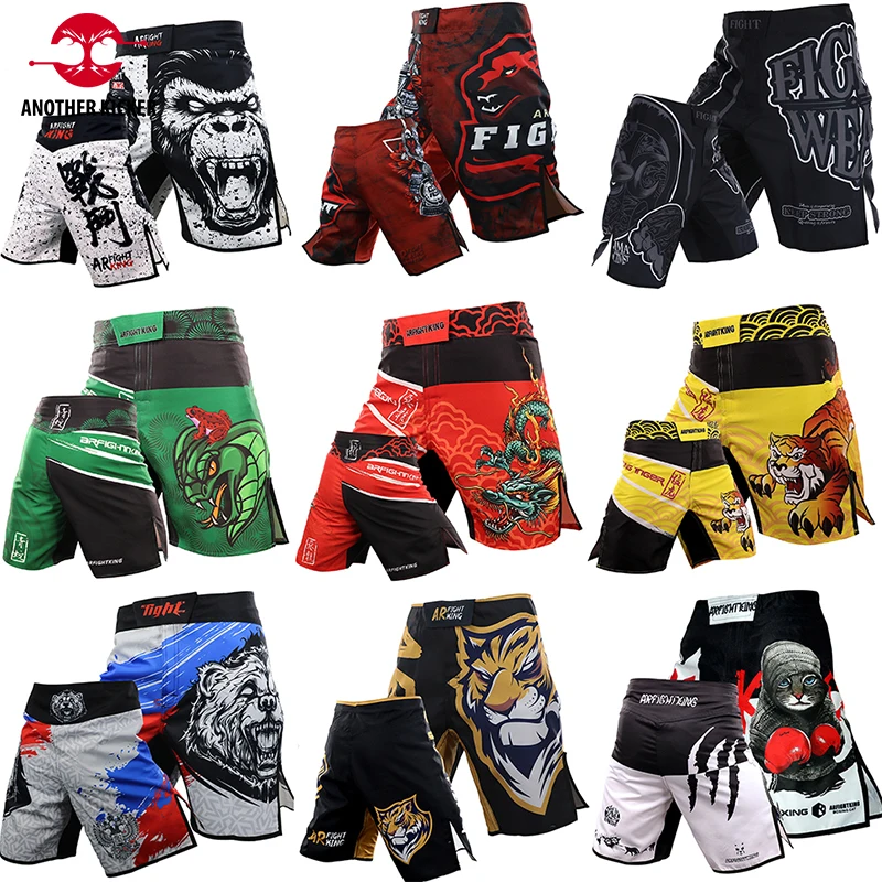 Шорты Tiger MMA для мужчин, боевые боксерские шорты для фитнеса, спортзала, бриджи джиу-джитсу, трико, тренировочная одежда